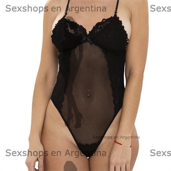 Body de Tul y Puntilla en Talla XL Sensual